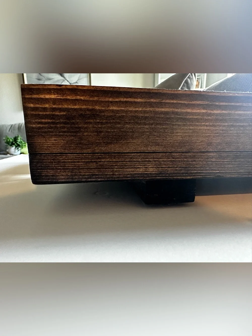 Wet Dog Workshop Handmade Rustic Wood Coffee Table Tray